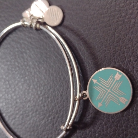 Alex and Ani Jewelry - Alex and Ani Path Direction Arrow Silver Charm Bracelet adjustable Bangle boho